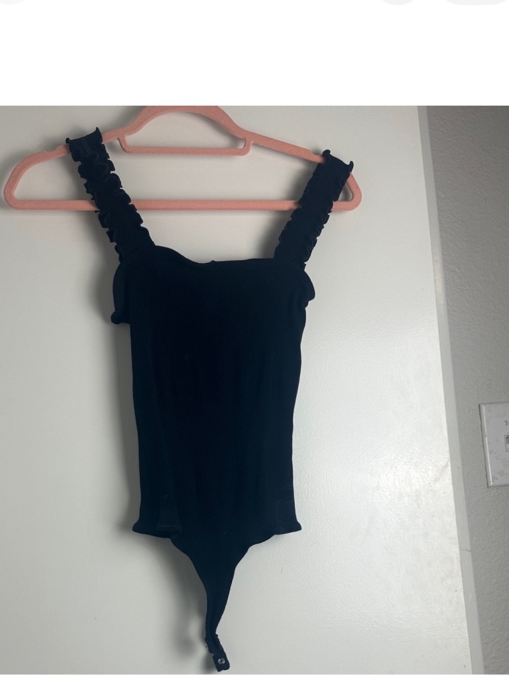 Francesca's Black Tank Top Bodysuit Sleeveless Staple Summer Top